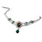 Pearl cat collar with crystal pendant on a small pet, product image 5