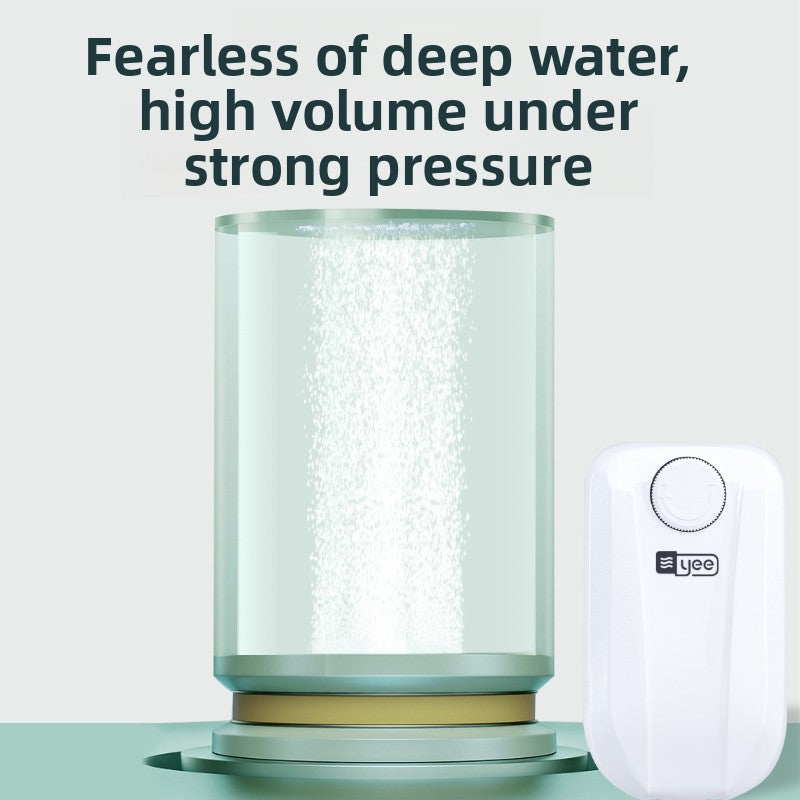 Quiet aquarium air pump kit with air stone or air disc, view 4