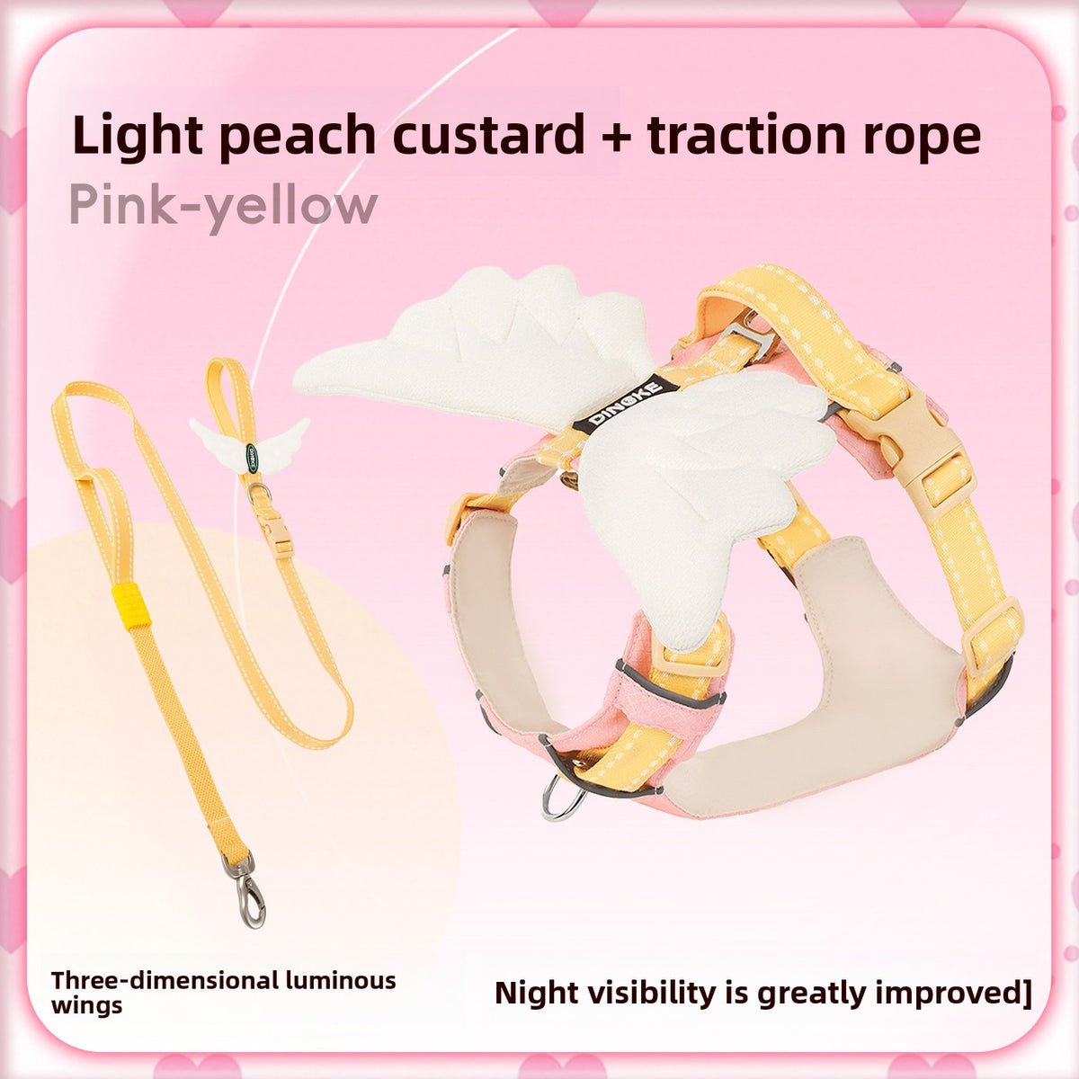 Angel wings dog harness, available from Pet Royale UK