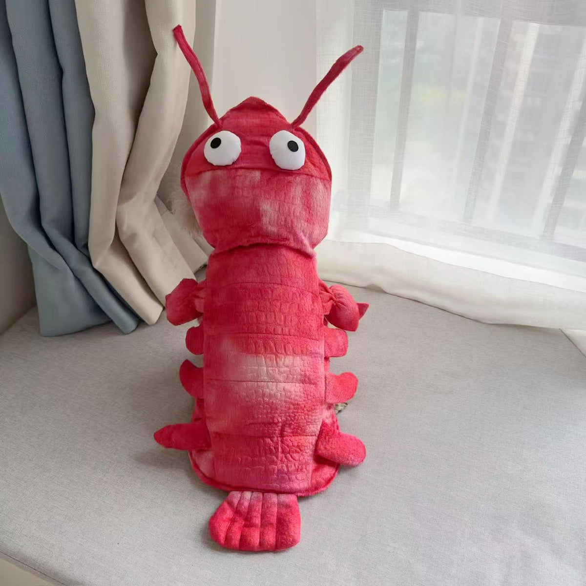 Hand tie dyed lobster costume for cats and dogs