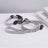 USB rechargeable LED dog collar in PVC, front view