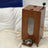 Retro Wooden-Style Semi-Automatic Pet Feeder with 10kg Food Hopper and Two Bowls