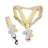 Printed chest harness and lead set for small dogs, available from Pet Royale UK