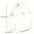 Clear acrylic hanging bird feeder with roof, product detail photo