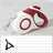 Glow in the dark retractable dog lead with one touch brake