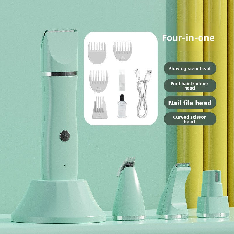 Rechargeable Pet Grooming Clipper Set with Comb Attachments