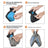 Foldable dog poop scooper in yellow with waste bag