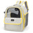 Grey Oxford cloth pet carrier backpack for small dogs, photo 5