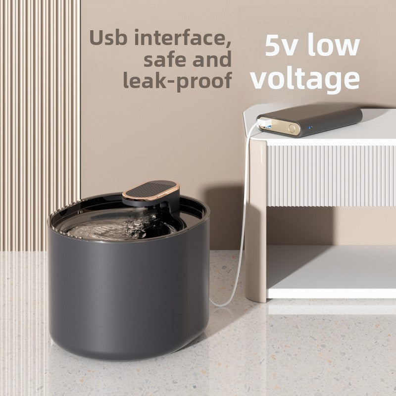 3L pet water fountain with carbon filter, photo from another angle