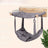 Wooden two-tier cat bed with hanging hammock, product image 5