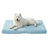 Cool grey cooling gel dog bed with waterproof cover, photo 5