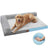 Light grey memory foam pet mat with removable washable cover, photo 6