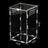 Clear acrylic reptile habitat box, full product photo