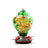 Hand-Painted Glass Hummingbird Feeder with Ant-Proof Hook, Metal Hanger and Cleaning Brush