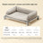 Elevated Oxford fabric camp bed for dogs in Olive, second detail photo