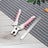 Stainless Steel Pet Nail Clippers with Wave or Curved Handle