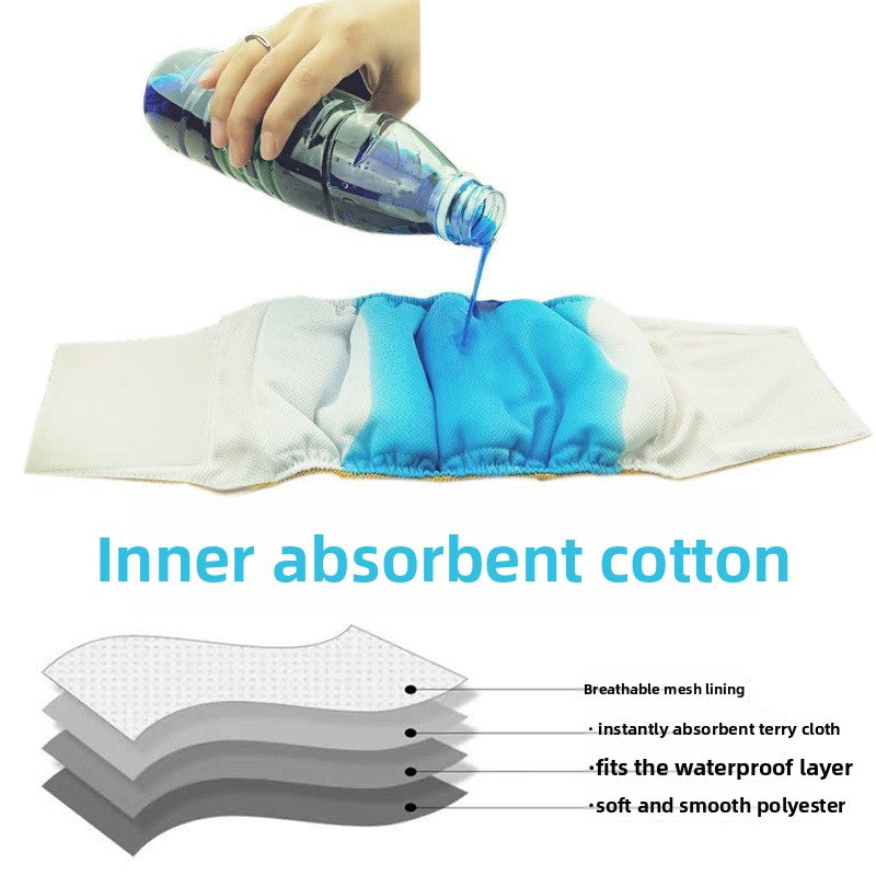 Washable absorbent dog diaper pants, available in 6 colours, image 3