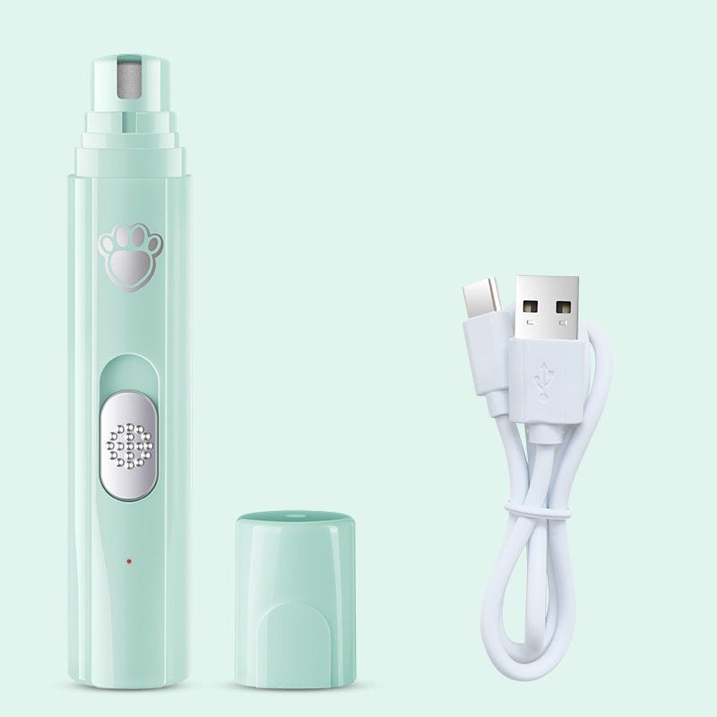 2-in-1 LED Pet Nail Grinder and Clipper with Safety Cover, USB