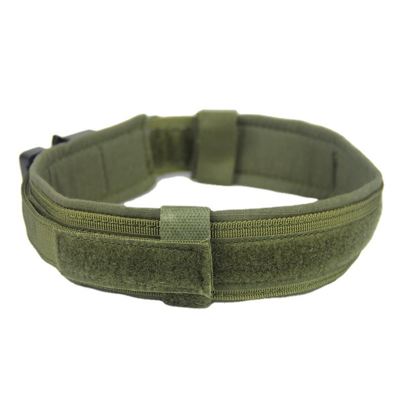 Tactical nylon dog collar with cobra buckle, ideal for everyday use