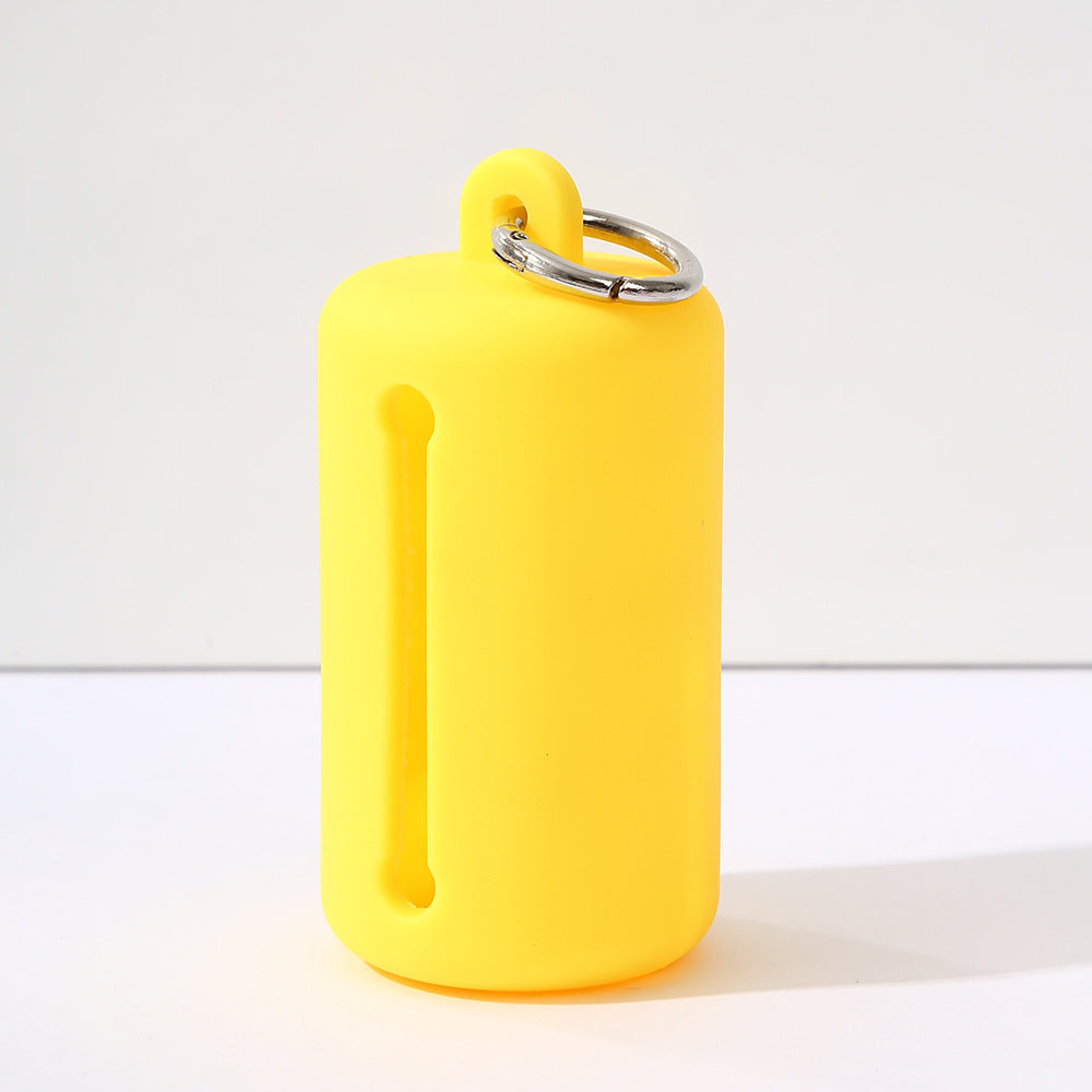 Dog poo bag dispenser with lead clip in bright colour, product image 5