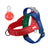 Saddle dog harnesses in two tone and tactical styles