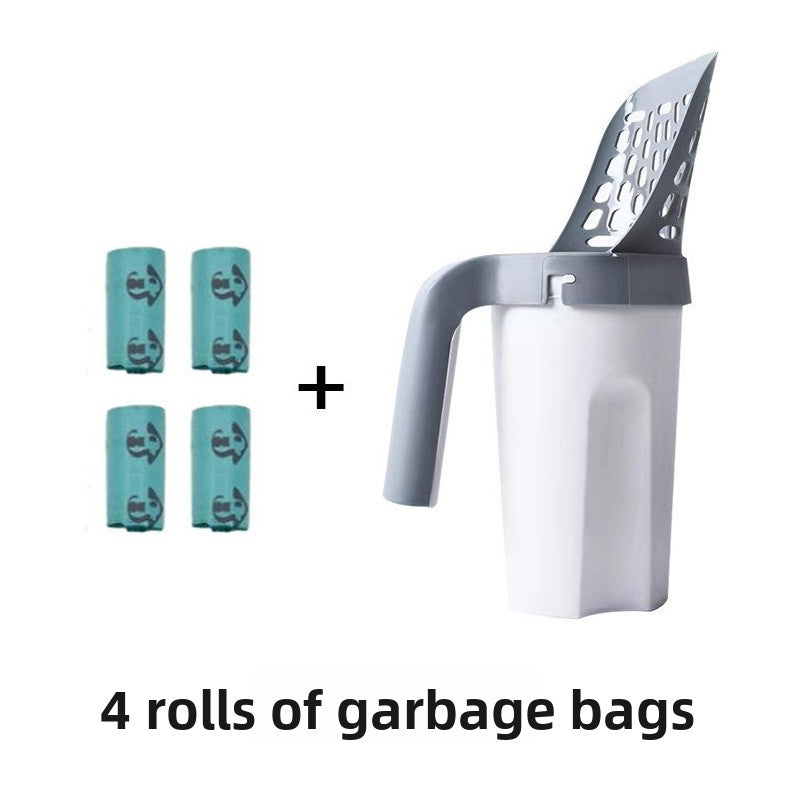 Detachable Cat Litter Scoop with Integrated Waste Container
