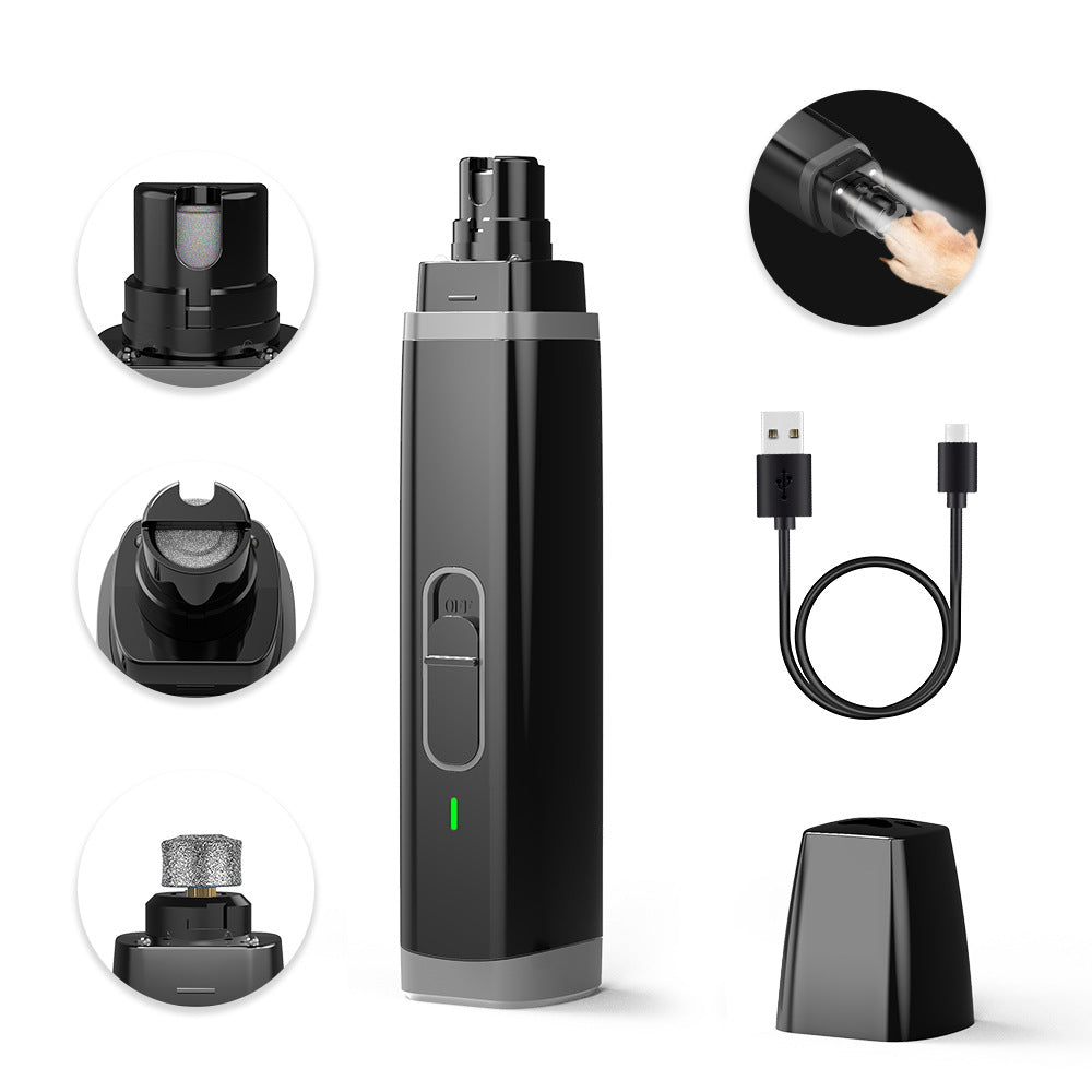 Dual Mode Pet Nail Grinder with Two Replaceable Guards