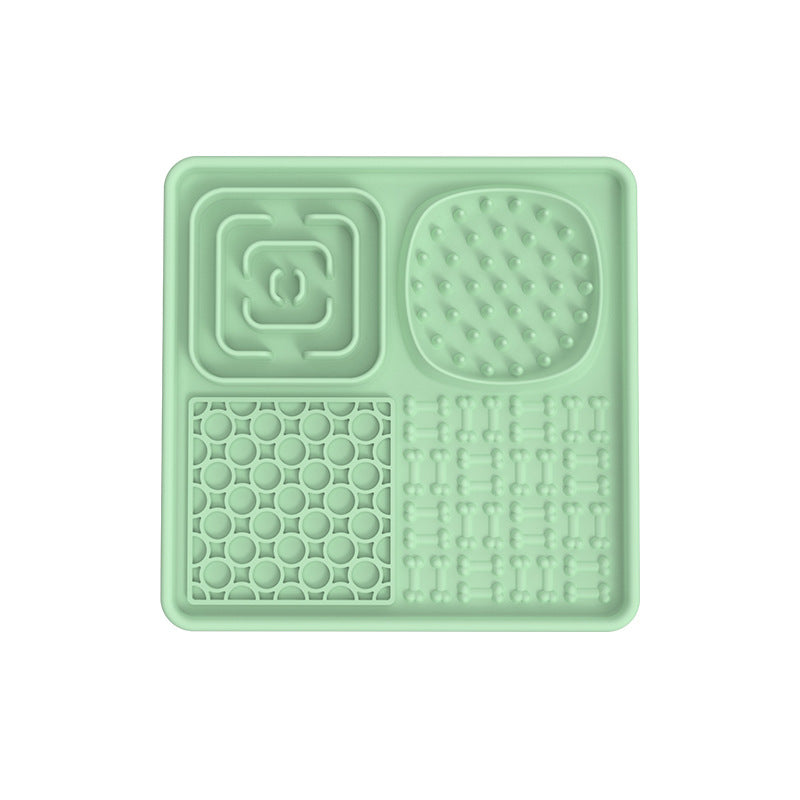 Dog Lick Mat Slow Feeder with Suction Cups and Scraper