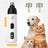 Dust-Free Pet Nail Grinder with LED Light, USB Rechargeable 2-Speed