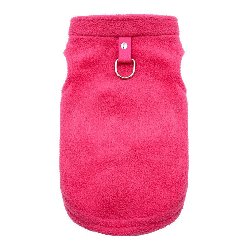 Soft hooded pet sweatshirt with pocket in Light Purple, in a home setting