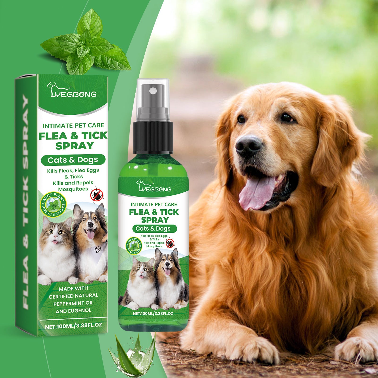 Pet Repellent and Care Spray for Dogs and Cats