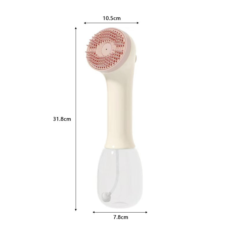 Handheld Electric Bubble Brush for Pet Bath Time, Foaming Comb