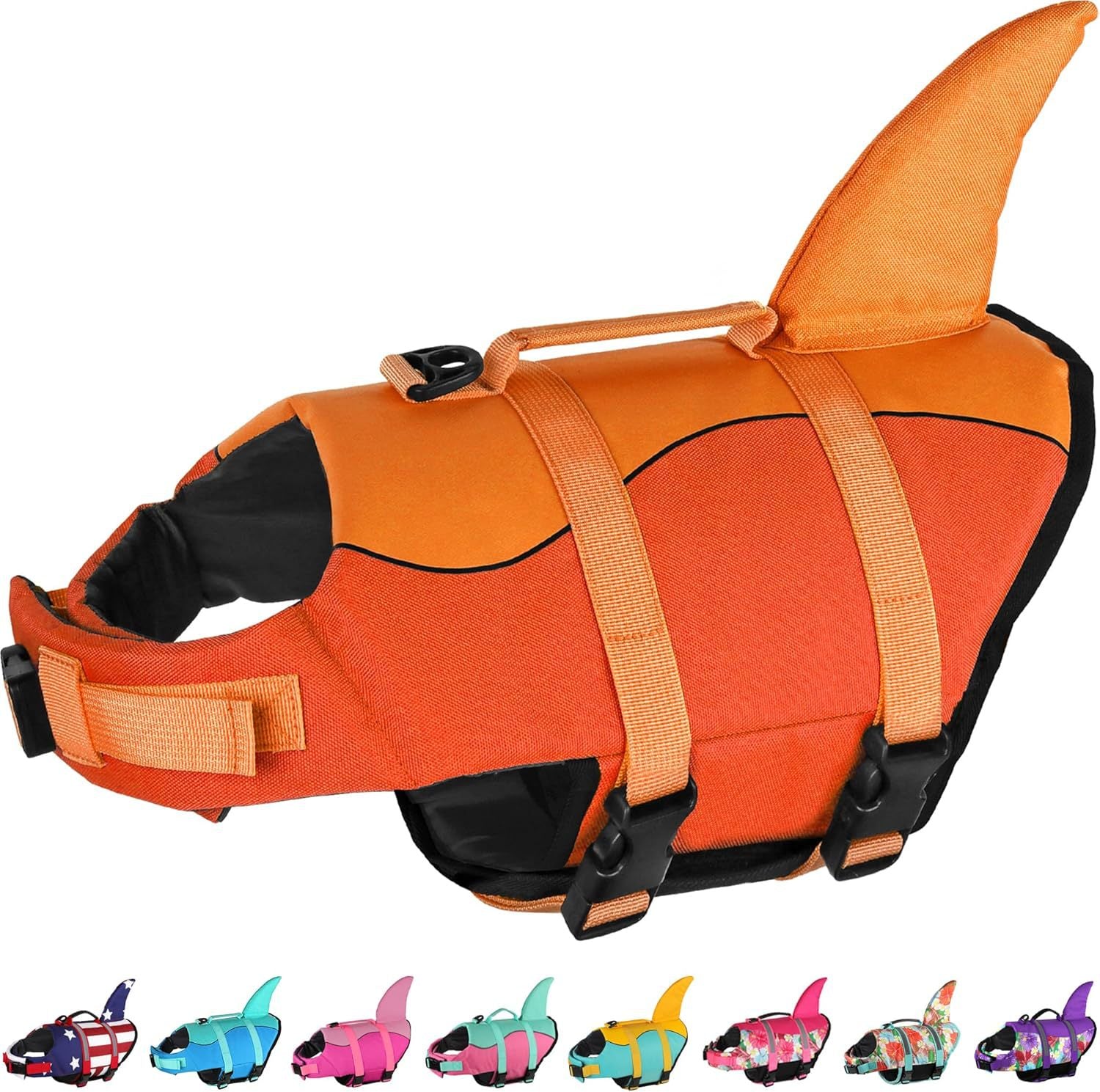 Shark fin dog life jacket, available in 9 colours, image 24