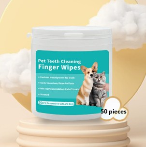 Pet Grooming Wipes and Disposable Gloves Kit for Cats and Dogs