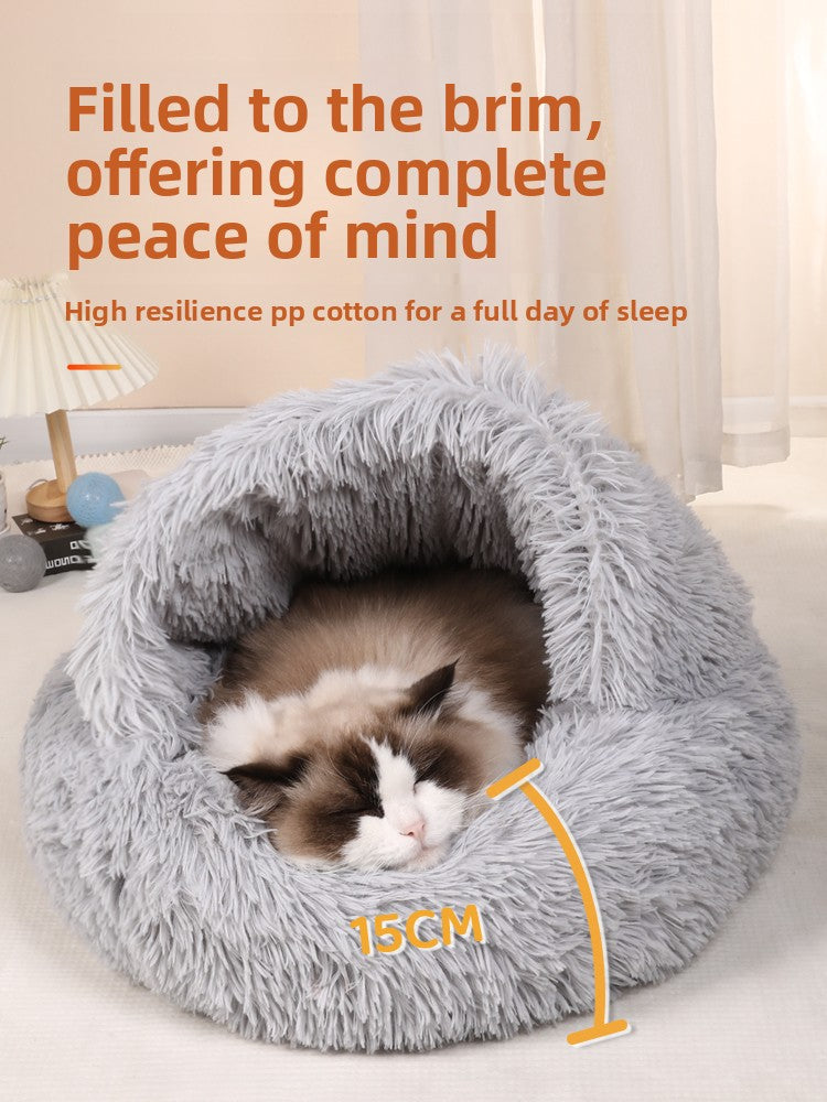 Heated enclosed cat cave bed, detail photo 4
