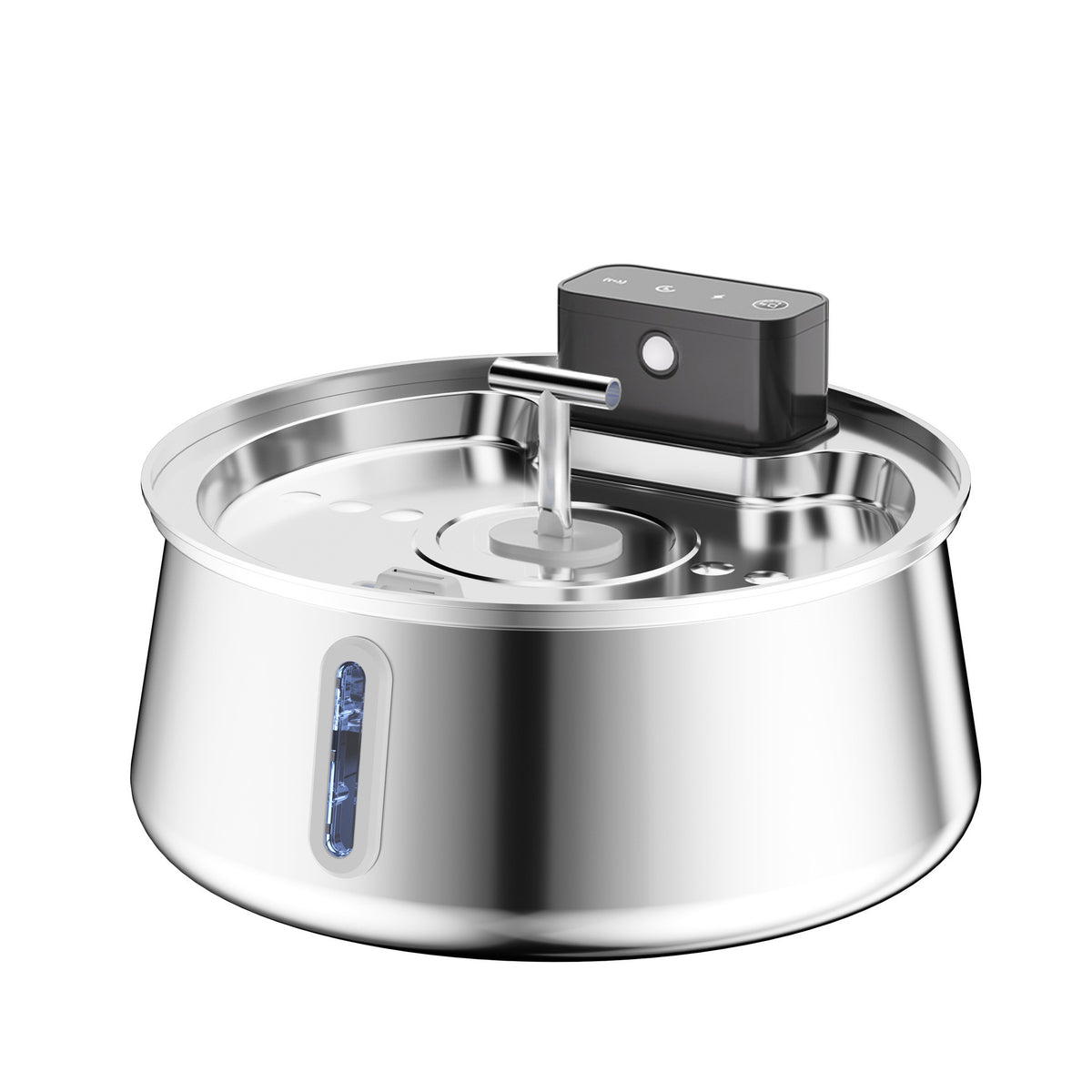 Automatic 4L Stainless Steel Pet Water Dispenser with Wireless Sensor, USB Power, Filter