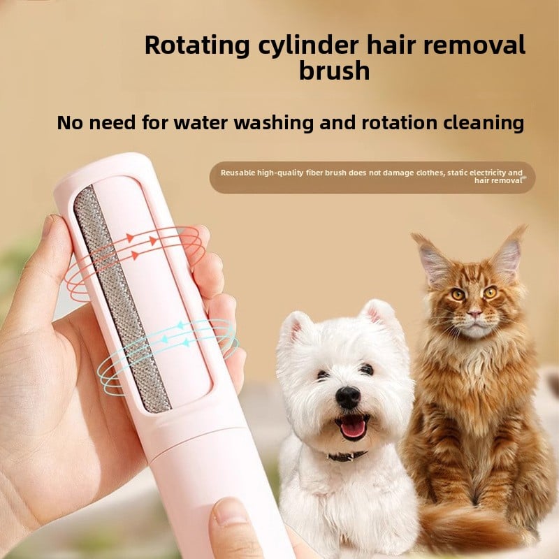 Rotating Pet Hair Lint Roller for Clothes and Furniture