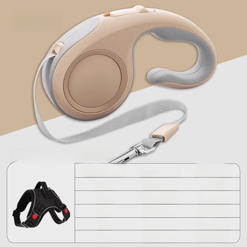 Retractable dog lead with one-touch brake and harness, product image 28