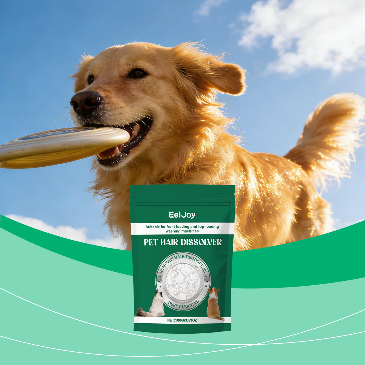 Pet Hair Dissolver for Washing Machines, Laundry Fur Catcher