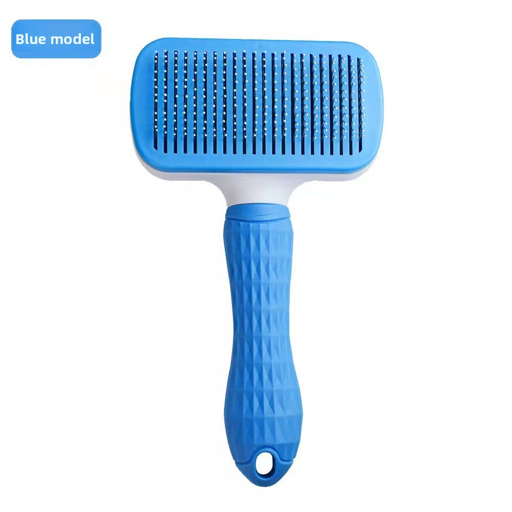 Self-Cleaning Soft Pin Slicker Brush for Detangling Dogs and Cats