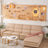 Modular wooden wall-mounted cat climbing board with shelves, photo 2