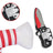 Small dog in a spooky Halloween costume with prop knife