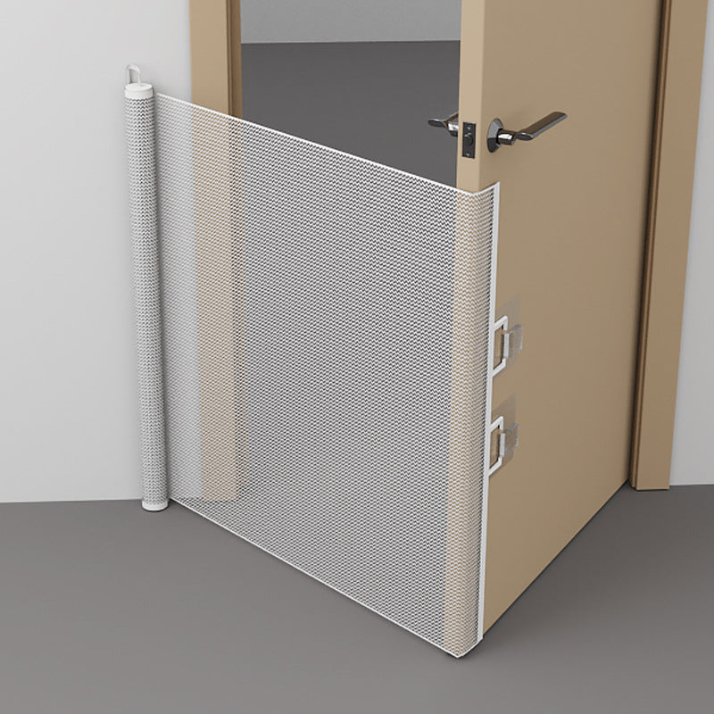Retractable mesh pet gate across doorway, photo 3 of 17