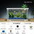 Small desktop plastic fish tank with clear cover and air pump, view 18