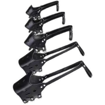 Black leather-look dog muzzle with adjustable buckle straps, product image 3