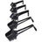 Black leather-look dog muzzle with adjustable buckle straps, product image 3