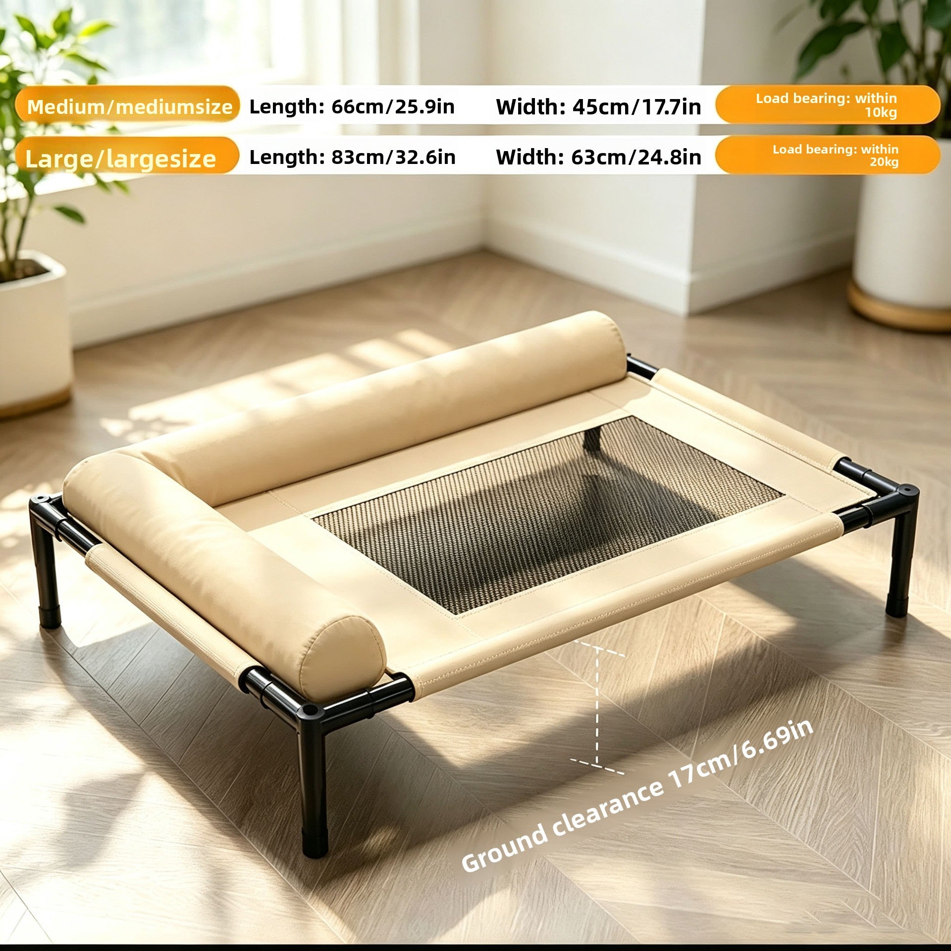 Replacement fabric cover for a raised pet camp bed frame, photo 6