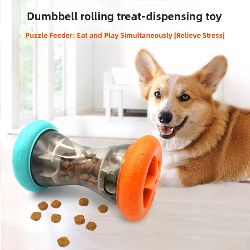 Dumbbell treat dispensing dog toy from Pet Royale, photo 1 of 7