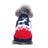 Blue knitted wool jumper for dogs and cats in Blue, material detail