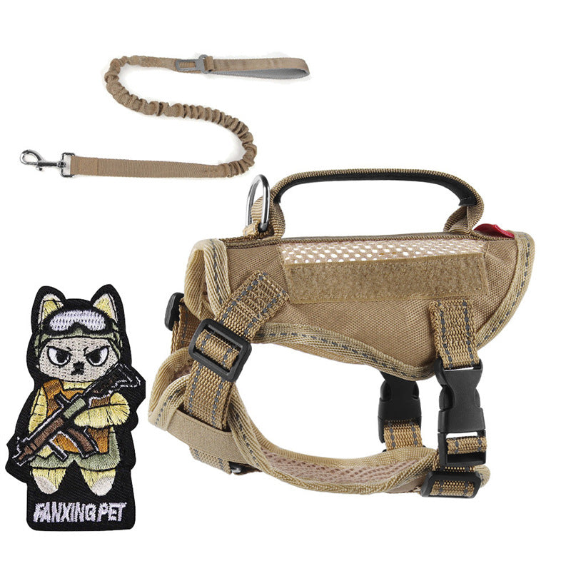 Black escape resistant cat harness with elastic lead, view 21